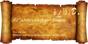 Österreicher Damos névjegykártya